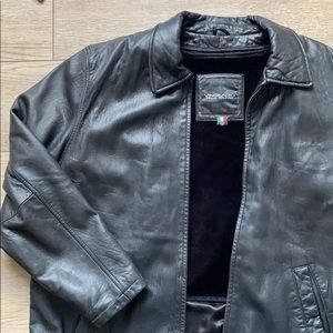 Italian men’s leather jacket